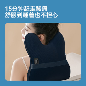 Oreiller de massage cervical électrique rechargeable avec compresse chaude pour le cou, les épaules, le dos, la taille et les jambes, pour la maison et la voiture - Product Image 4