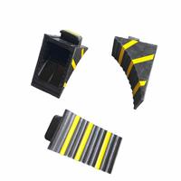 Bloc de roue en caoutchouc vulcanisé haute qualité et haute résistance 250x150x190mm noir résistant aux hautes températures pour camions et remorques lourdes