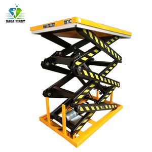 SAGA FIRST Aerial Work Platform Full Automatic Hydraulic <span class=keywords><strong>Scissor</strong></span> Lift Kapasitas Beban 500-4000 KG Tinggi Platform 1000-4000 mm untuk - Product Image 2