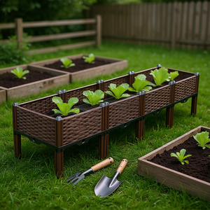 Jardinera Elevada Db de 160 cm, de Plástico, para Exteriores, para Plantas de Vegetales, Jardinería Doméstica, Ecológica - Product Image 2