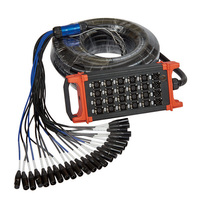 VICENRAY Câble réseau multipaire RJ45 Cat6 24 canaux, 10 à 60 mètres, sur bobine, avec conducteurs en cuivre massif, pour système audio