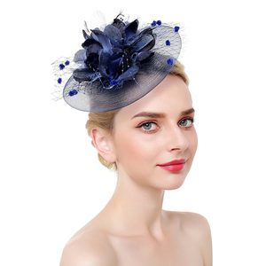 Fascinateurs classiques européens et américains, chapeaux de mariage élégants pour femmes, fascinateurs à la mode pour femmes - Product Image 2
