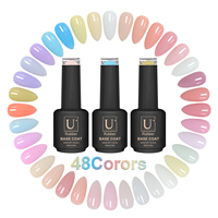 YOUGEL – Base de vernis en caoutchouc UV super brillante, écologique, 40 couleurs, personnalisable avec votre marque, pour manucure