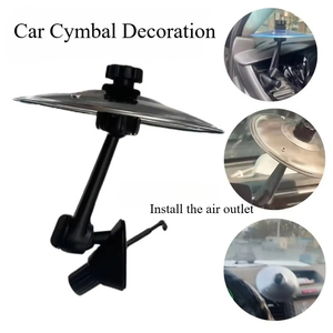 Car Crash Cymbal Car <span class=keywords><strong>Drum</strong></span> Cymbal Air Vent Easy Clip-on Mini Cymbal para amantes de la música Adecuado para todo tipo de vehículos - Product Image 6