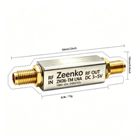 ZK06-TM, alimenté par un bias tee externe, amplificateur à faible bruit, 10 MHz-6 GHz, module de préamplificateur RF à gain élevé de 20 dB