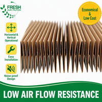 Filtre plissé de ventilation de type V G4 à efficacité de 85%-98% en gros d'usine, nouveau filtre pliant accordéon de type sec pour la capture de peinture