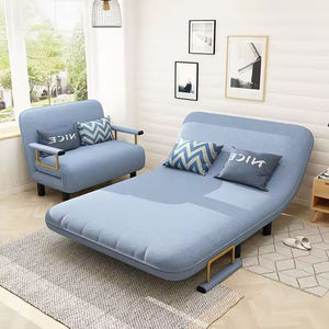 Sofá Cama Plegable Azul Refrescante de Verano, Alta Transpirabilidad, Suministro de Fábrica de Vietnam, Muebles para Apartamento - Product Image 6