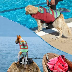Giubbotto di Salvataggio per <span class=keywords><strong>Cani</strong></span> con Maggiore Galleggiabilità e Maniglia, Gilet di Sicurezza Estivo per <span class=keywords><strong>Cani</strong></span> Piccoli/Medi/Grandi, Costume per Nuoto e Surf - Product Image 5