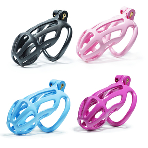 Cage de chasteté légère en résine, anneau rond, pour homme, dispositif de verrouillage du pénis, jouet sexuel pour hommes - Product Image 5