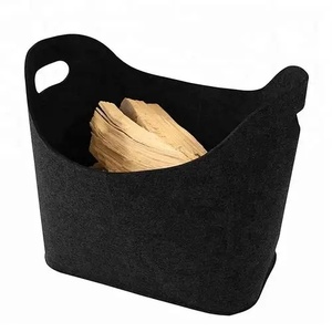 Cestas de Almacenamiento Plegables y Portátiles de Fieltro Tejido con Asas para Leña, Juguetes y Ropa - Product Image 5