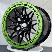 Jantes Vorgin en aluminium forgé, neuves, 17X 10, 18X 9, 19X9.5/10, vert, rouge et noir, monobloc, Beadlock, concave profond, pour BMW 5X112 5X120