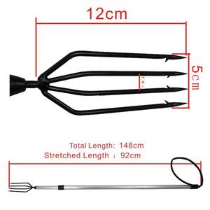 Lance da <span class=keywords><strong>pesca</strong></span> Gaffs canna telescopica spinato 4 forcelle arpone caccia pesce strumento di bloccaggio canna da <span class=keywords><strong>pesca</strong></span> forcella <span class=keywords><strong>arpione</strong></span> da <span class=keywords><strong>pesca</strong></span> - Product Image 4