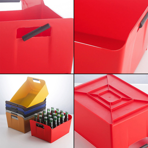 Chất lượng cao PP Bar Cube vuông dày công suất lớn đồ uống rượu bia nhựa rắn màu xanh lá cây Xô đá - Product Image 3