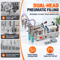 Machine de remplissage automatique à double tête pour détergent liquide, alcool, huile comestible et boissons