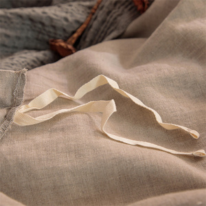 מכירה לוהטת okeo-tex מפעל ישיר מכירות 100% פשתן סט מצעים מודרני פשוט סגנון 100% פשתן סט מצעים 4pcs - Product Image 5