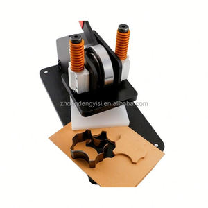 Small Manual Leather Die Press Cutter Hand Cutting <b>Punching</b> <b>Machine</b> with Gear Core Components - Product Image 3