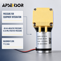 Pompe à air à micro-diaphragme à haute pression négative pour la surveillance environnementale, configuration de montage sur support de tube de 4 mm