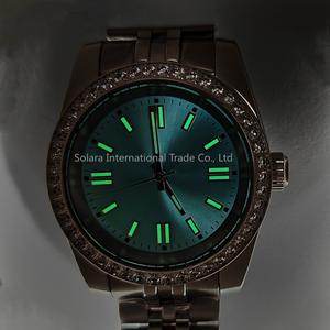 นาฬิกาข้อมือผู้ชาย ระบบอัตโนมัติ ตัวเรือนสแตนเลสสตีลกันน้ำ สไตล์วินเทจ ประดับด้วยแซฟไฟร์สังเคราะห์ - Product Image 5