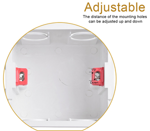 Topshine miễn phí kết hợp Tường Nội Bộ gắn chuyển đổi trở lại hộp cho 86mm chuyển đổi và ổ cắm điện - Product Image 6