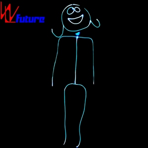 ชุดเต้นรำผู้ชายไฟเบอร์ออปติกชุดแต่งกายชุดฮาโลวีนเรืองแสงในที่มืดชุดแต่งกายสติ๊ก - Product Image 3