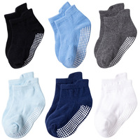 Chaussettes bateau antidérapantes Chaussettes rayées basses en coton pour bébé et enfants