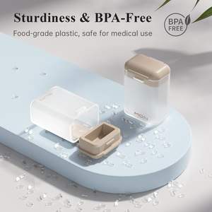 Kelas atas portabel 7 hari kasus pil bahan <span class=keywords><strong>Mental</strong></span> pengatur obat mingguan dengan tutup Snap - Product Image 6