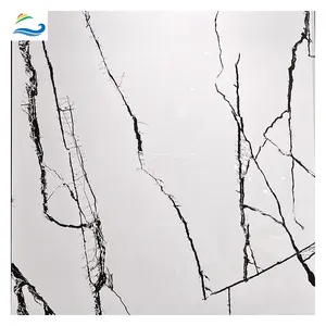 厂家价格高品质600x600光泽白色黑色大理石釉面地板墙砖全抛光地板瓷砖