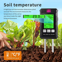 6 en 1 détecteur de sol testeur de sol pH température humidité lumière du soleil air humidité nutriment fertilité mètre outil de jardinage