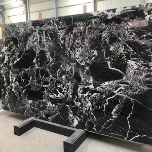 Bán Hot Luxury đá phong cách Grand Antique Đen phiến đá cẩm thạch bảng Top tự nhiên cắt để kích thước Countertop nền tường slab