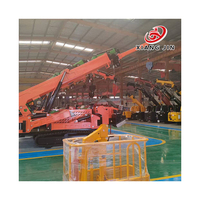Mini-grue araignée sur chenilles personnalisée avec stabilisateurs hydrauliques et télécommande sans fil pour levage en espaces intérieurs étroits