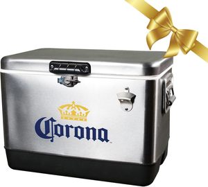 Glacière Corona en acier inoxydable 30L/40L/50L – Seau à glace isotherme pour pique-nique - Product Image 1