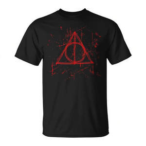 Camiseta con símbolo rojo de las Reliquias de la Muerte, camiseta para disfraz de Halloween - Product Image 2
