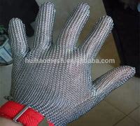 Gants en maille d'acier inoxydable de qualité alimentaire résistants aux coupures pour la découpe de viande, protection de sécurité pour boucher