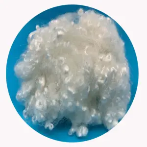 Virgin Polyester Fibre GRS Virgin And Recycled Hcs 15d*64mm Polyester Fiber For Filling