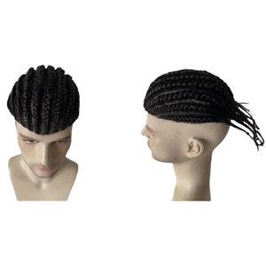 Base de Seda # Sistema de Reemplazo Capilar <span class=keywords><strong>con</strong></span> <span class=keywords><strong>Trenzas</strong></span> <span class=keywords><strong>Africanas</strong></span> Rizadas 1b, 8x10, Peluca de <span class=keywords><strong>Trenzas</strong></span> <span class=keywords><strong>Africanas</strong></span> Rizadas para <span class=keywords><strong>Hombres</strong></span> Africanos - Product Image 2