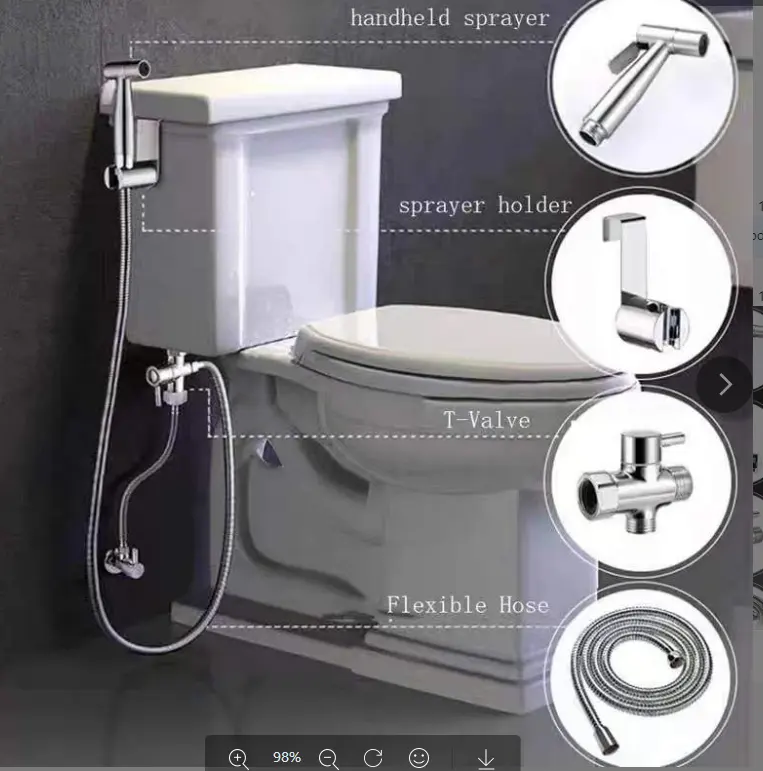 Fabrik Tragbare weibliche Bidet Sanitär artikel Waschen Gesundheit Messing Hand Shattaf Bidet Sprüh gerät für Toilette