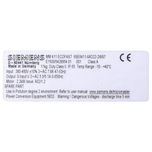 6SE6411-6AD22-2WS7 ไมโครมาสเตอร์ 411 อีโคฟาสต์ พีแอลซี - Product Image 3