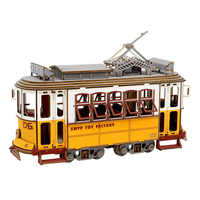 Qlychee Puzzle 3D en bois personnalisé, modèle de véhicule de camping-car à assembler soi-même, jouet éducatif de casse-tête pour adultes