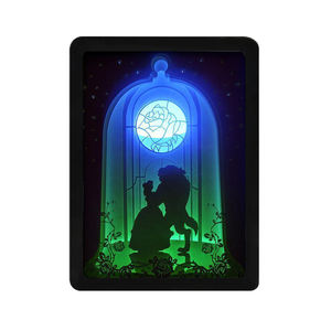 Lampe de nuit 3D en forme de boîte à lumière LED, décoration de conte de fées de <span class=keywords><strong>la</strong></span> <span class=keywords><strong>Belle</strong></span> <span class=keywords><strong>et</strong></span> <span class=keywords><strong>la</strong></span> Bête, décoration de chevet pour chambre, cadeau pour filles - Product Image 1