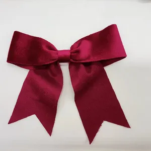 wholesale holiday party ribbon bow xmas tree ornament red christmas bows for parties