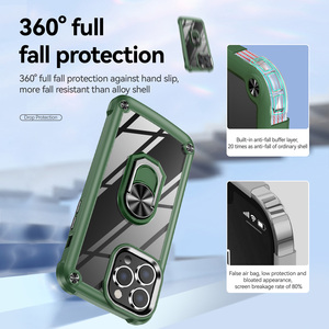 Rotazione di 360 gradi anello da dito porta custodia per <span class=keywords><strong>iPhone</strong></span> 14 Pro 15 Plus 12 13 Mini <span class=keywords><strong>11</strong></span> Pro Max Hard <span class=keywords><strong>Cover</strong></span> posteriore custodia del telefono - Product Image 4