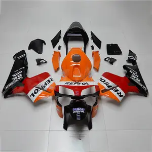 Carenagem de laranja vermelho e preto para honda, cbr600rr 03-04 abs, kit de body de injeção