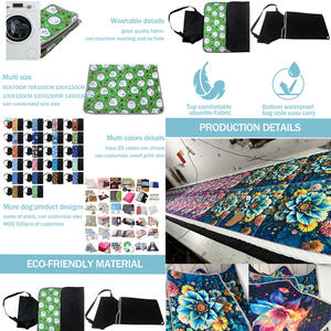 कोलाबोर 22 कोलोरोस बहु-कार्य कुत्ते तह शिविर बिस्तर सो रहे पैड आरामदायक जलरोधी - Product Image 3