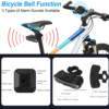 Đèn Hậu Xe Đạp Chuông Điện Cảnh Báo Chống Trộm Cảm Ứng Tín Hiệu Rẽ Phanh Điều Khiển Từ Xa Cảnh Báo Sạc - Product Image 3