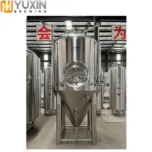 3.5BBL 5 Barrel Nano Brewery 304 Acier Inoxydable Double Veste Isobare Unitank Bière Fermenteur Conique