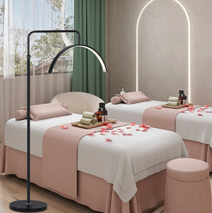 Lámpara de pie portátil de media luna con espejo para pestañas, luz de luna para cosméticos, para cama de pestañas, para belleza - Product Image 5