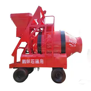 JZM500 electric motor lifting hopper 500L tipping bucket reversible cement tilting drum concrete mixer