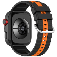Bracelets de montre en silicone à rayures verticales bicolores OEM en gros, remplacement de bracelets de sport pour Huawei Watch Fit 5 Pro 4 3