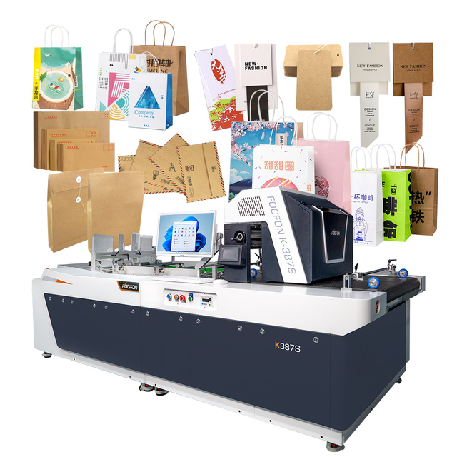 Foofon Continuous Printing Cardboard Printer One Pass Printer Carton Paper Cup Printer