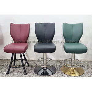 Chaise de Poker de Casino pivotante de qualité avec roues <span class=keywords><strong>Roulette</strong></span> Table sièges roulettes sièges réglables chaises de Bar <span class=keywords><strong>tabouret</strong></span> de jeu - Product Image 3